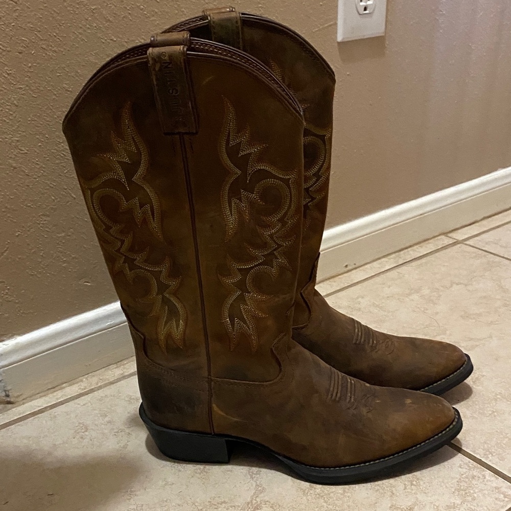 Justin Boots Men's Tan Western Boots